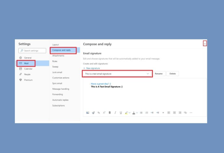 how to change your email signature in outlook